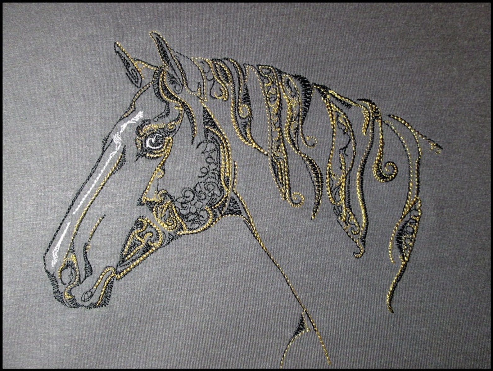 Horse Machine Embroidery Design Embroidery Horse Embroidery Etsy