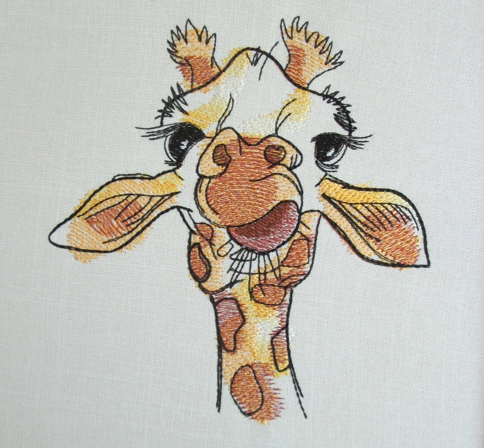 Giraffe Machine Embroidery Design embroidery giraffe giraffe Etsy