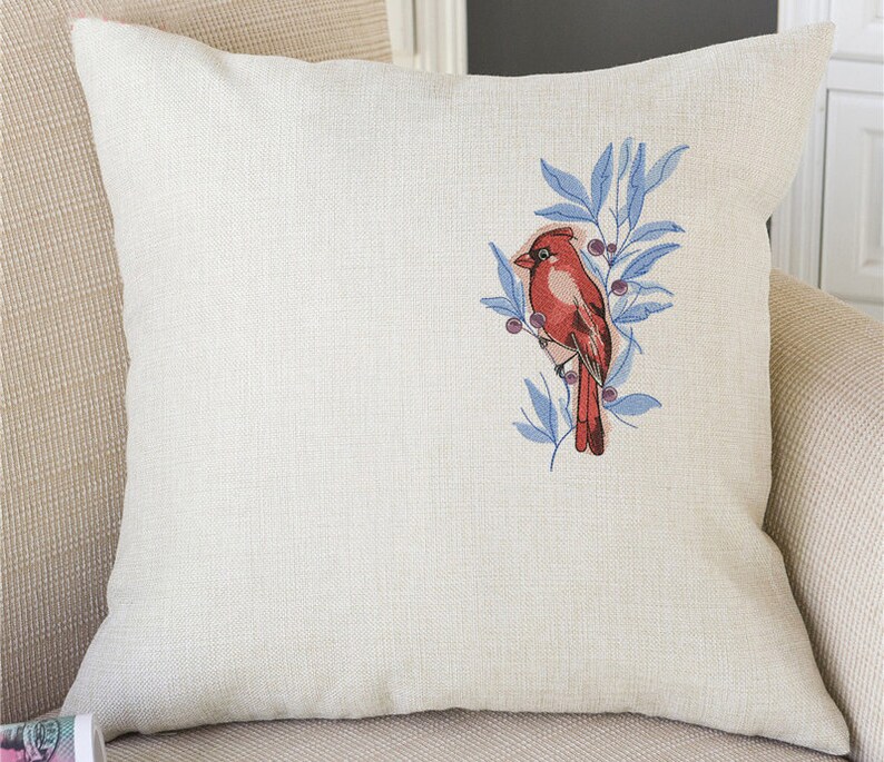 Red Cardinal Machine Embroidery Design cardinal embroidery Etsy