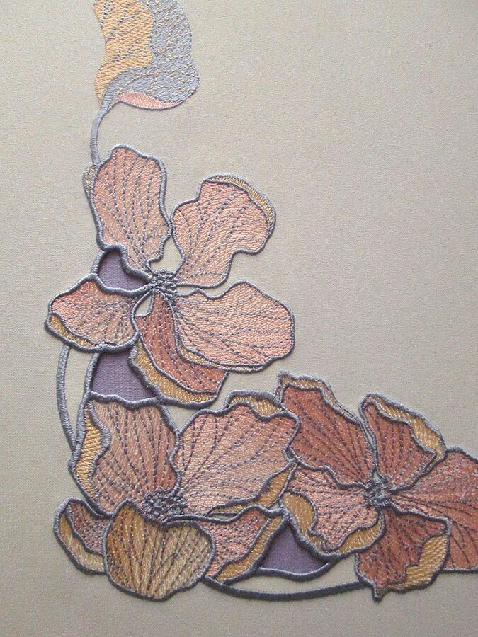 Apple flowers Machine embroidery design Cutwork Flowers | Etsy