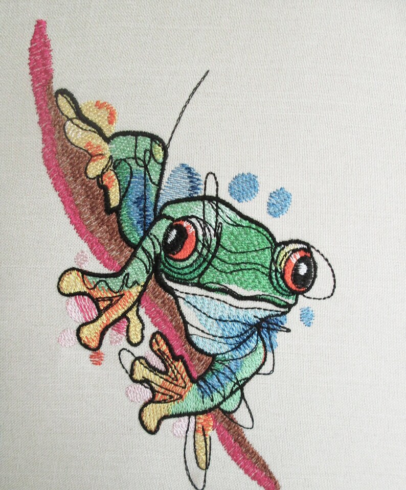 Download Frog Machine Embroidery Design Embroidery Frog Embroidery ...