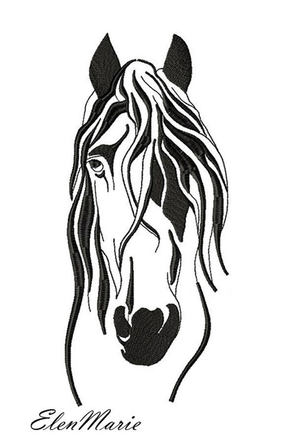 horse embroidery