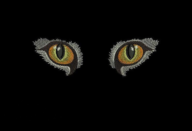 Cat eyes Machine Embroidery Design Etsy