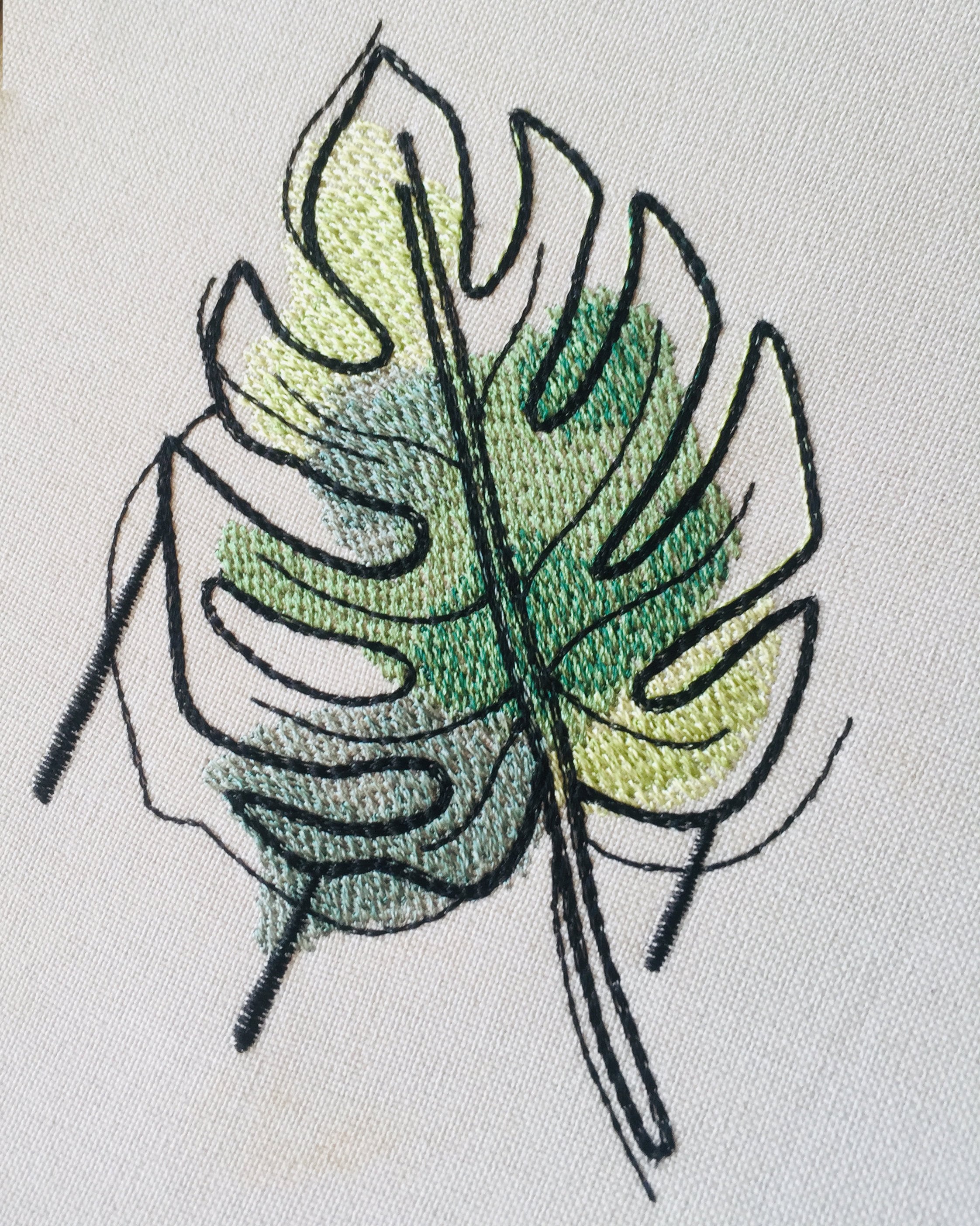 Monstera leaf machine embroidery designs monstera embroidery  etsy Monstera leaf machine embroidery designs monstera embroidery  etsy