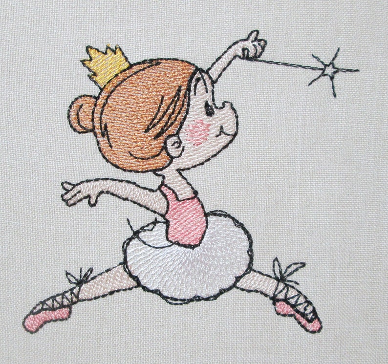 Ballerina_machine Embroidery Design Embroidery Ballerina Etsy