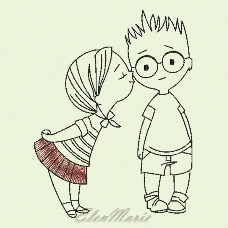 Valentine's Day Machine Embroidery Design Embroidery Etsy