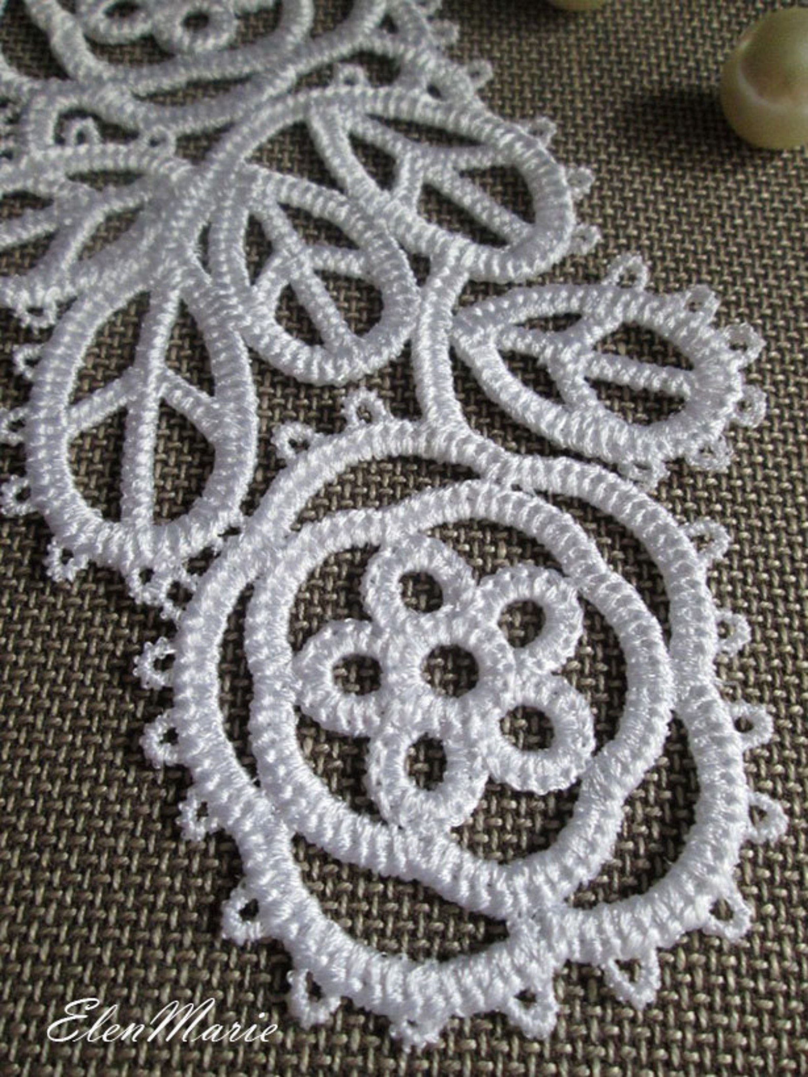 MACHINE EMBROIDERY DESIGN Lace collar tatting Etsy