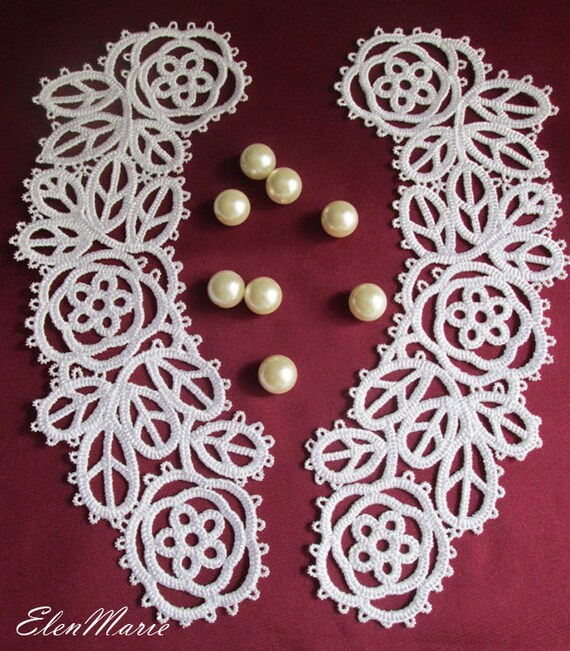 MACHINE EMBROIDERY DESIGN Lace collar tatting Etsy