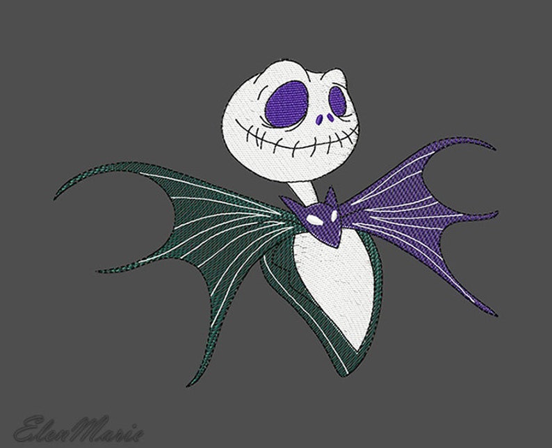 Jack Skellington Nightmare Before Christmas Machine Embroidery Etsy