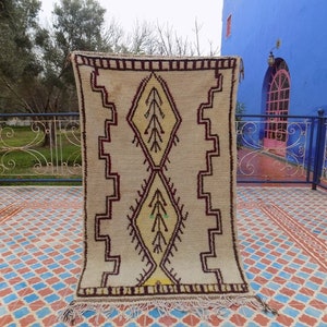 Azilal Rug, Moroccan Rug, Azilal Moroccan Rug, Berber Rug, Azilal, Morocco Rug, Moroccan Rug, Rug , Vintage Authentic Azilal Rug