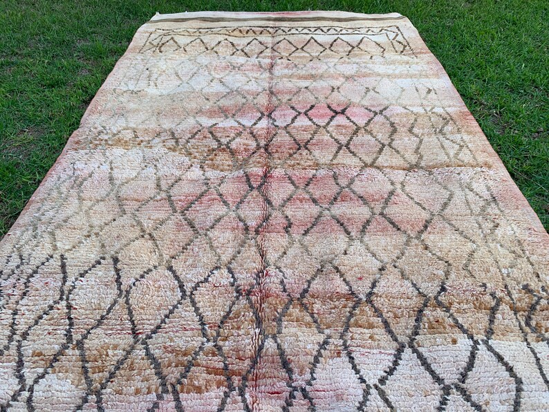vintage beni ourain rug