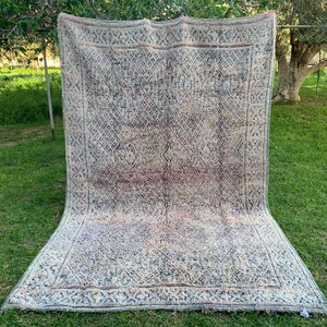 Beni Mguild Rug , Morocco Vintage Berber Handmade Beni Mguild Rug 7x10