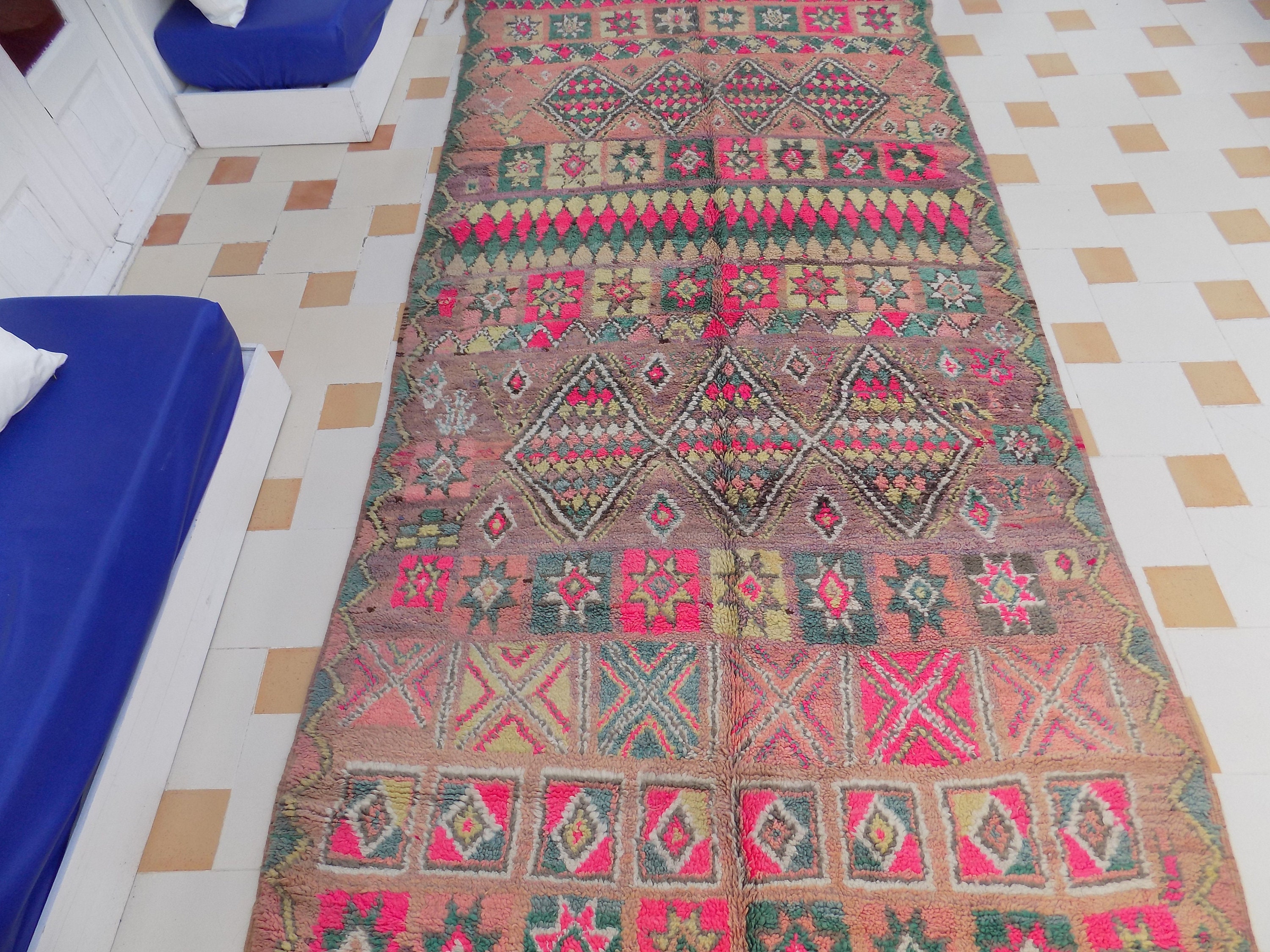 Beni Mguild Rug Moroccan Rug Vintage Beni Rug Moroccan Beni Etsy