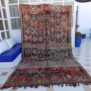 Beni Mguild Rug, Moroccan Rug, Vintage Beni Rug, Moroccan Beni Rug, Large Moroccan Rug, Bohemian Rug, Berber Rug, Beni Mguild 3.4mx1.98m