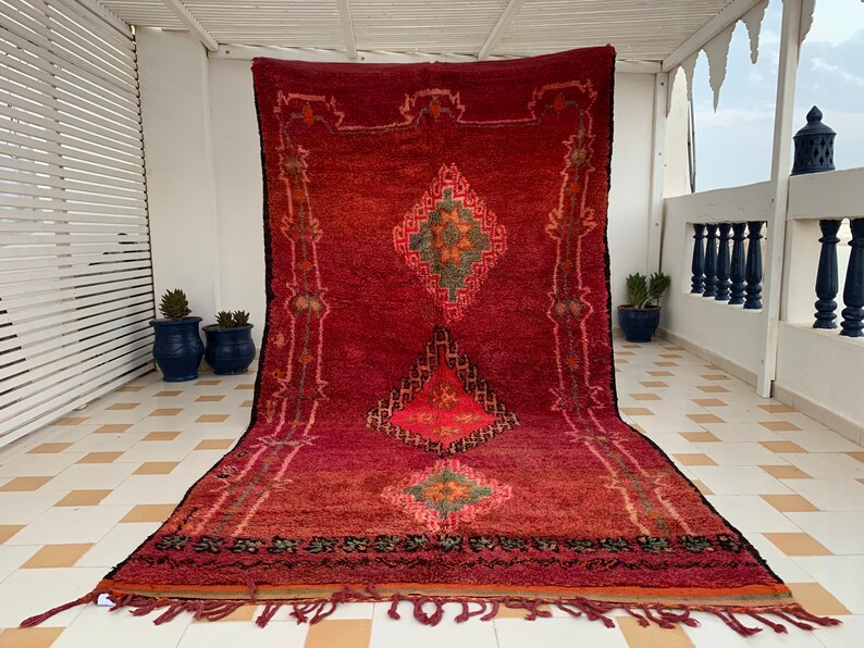 Boujaad Rug Morocco Vintage Authentic Boujad Rug 6x11 Etsy