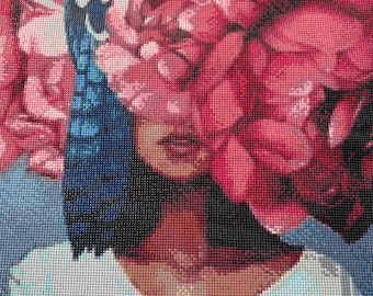 Completed Unique Diamond Painting Wall Art | Handcrafted Sparkling Art with Thousands of Diamonds | Modern Wall Decor
