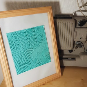 Personalisierte 3D gedruckt topologische Karte