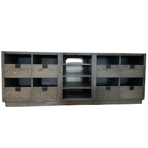 Vinyl Record Storage Cabinet - Custom Music Furniture - High-End Entertainment Center - Media Console - Vinyl LP Record Storage
