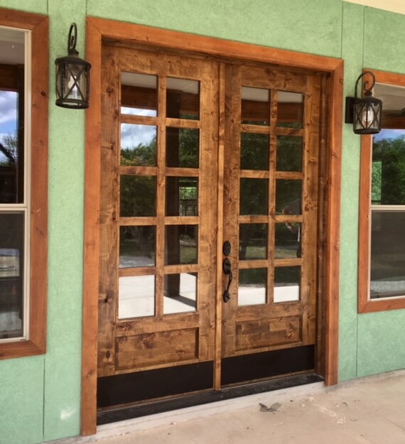 Modern Farmhouse Door Custom Handmade Farm Style Statement Etsy