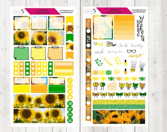 hobonichi weeks / planner sticker / mini kit / Sonnenblumen