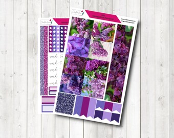 hobonichi sticker kit / planner sticker / mini kit / passt für hobonichi cousin und weeks / lilac