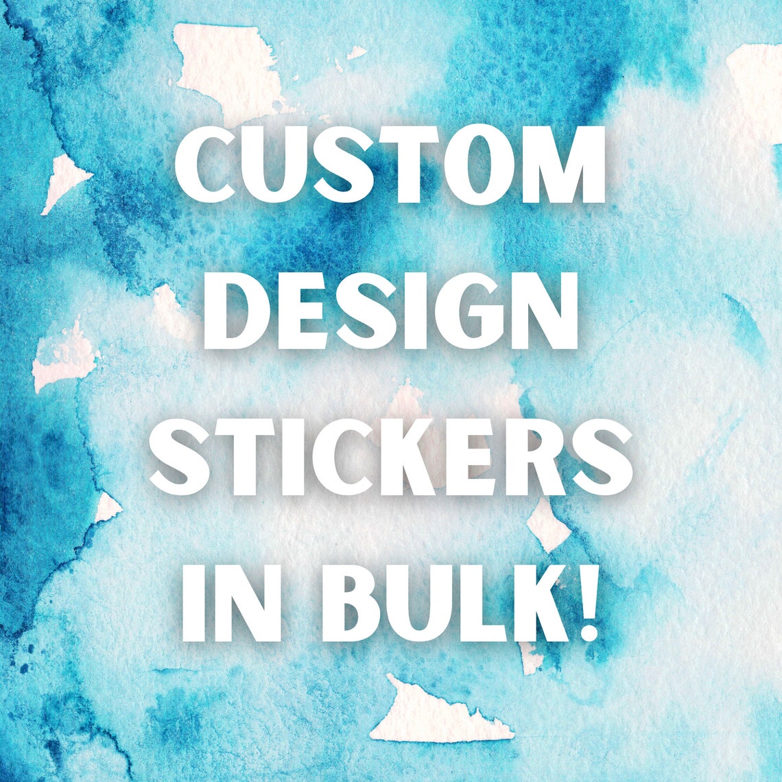 Bulk Custom Stickers Your Design and Artwork Bulk Order Etsy