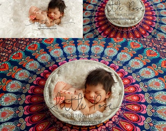 Mandala Kunst Neugeborenen digitaler Hintergrund High Res Jpg-Datei