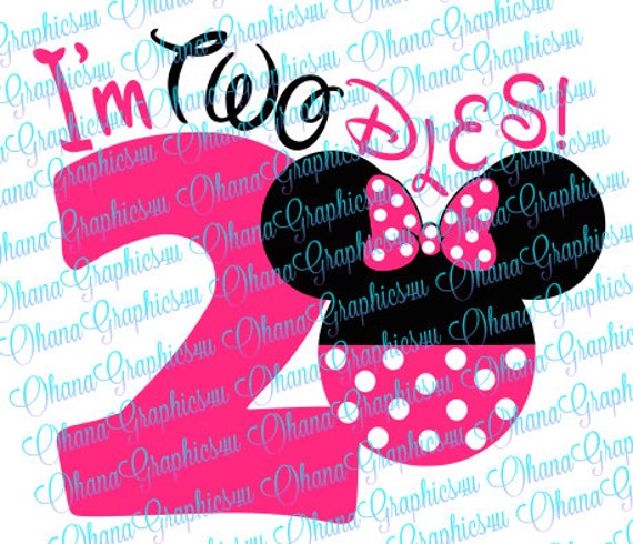 Download Minnie I'm TWOdles SVG | Etsy