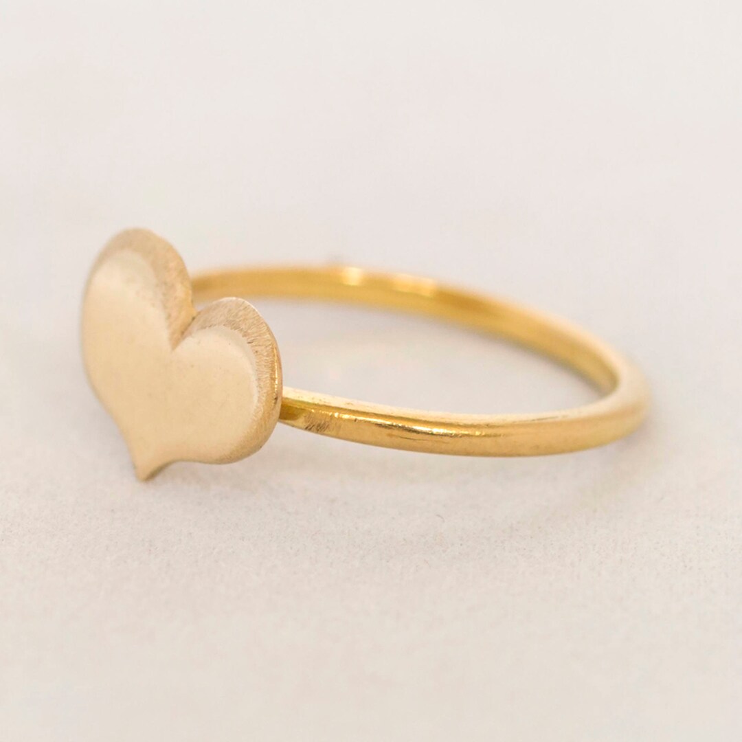 [LLOYD] 韓国アクセ☆14K☆360 Degree Flat Heart Patterns Ring LLOYD] 韓国アクセ☆14K☆360 Degree Flat Heart Patterns Ring