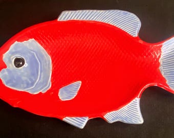 Vintage Ceramic fish plate