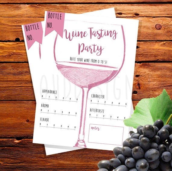 Wine Tasting Party // Party Kit // Printable // Instant | Etsy