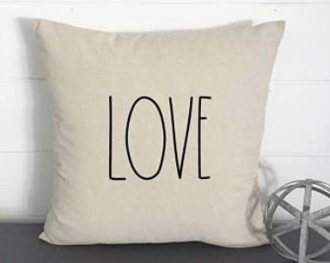 RAE DUNN Inspired Pillow Cover Etsy