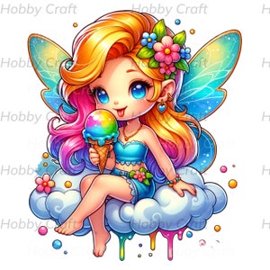 Magical Fairy Clipart - Enchanting Sublimation Designs for Crafts & DIY Projects, Instant Digital Download Gift