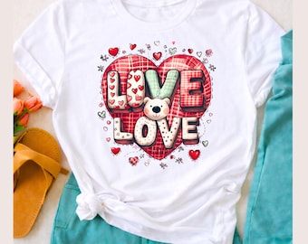 Liebe Herz Bär Clipart, Valentinstag, Verspielte Muster, Sublimationsdesign, Valentinstag Clip Art