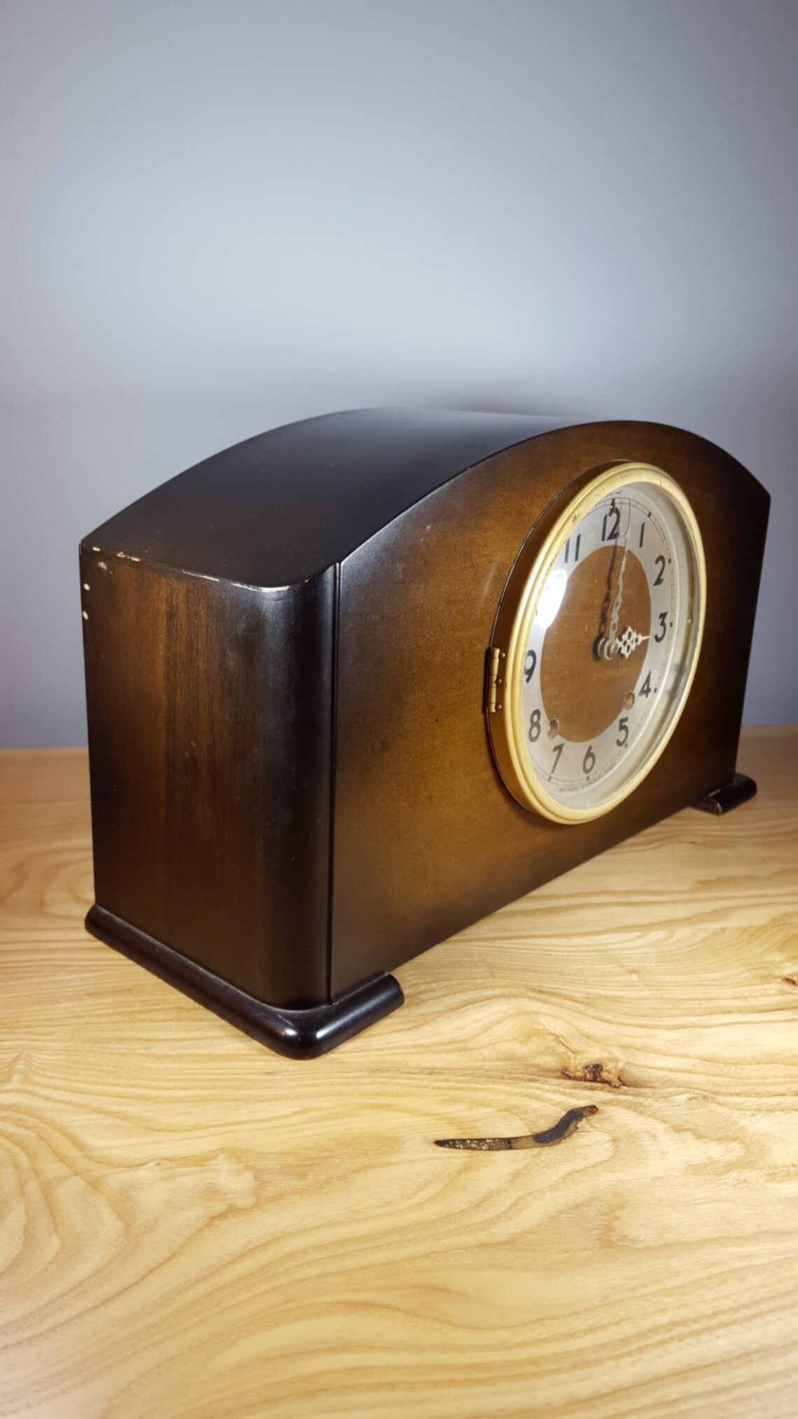 Vintage Seth Thomas Shelf Clock Art Deco Made in Canada Etsy