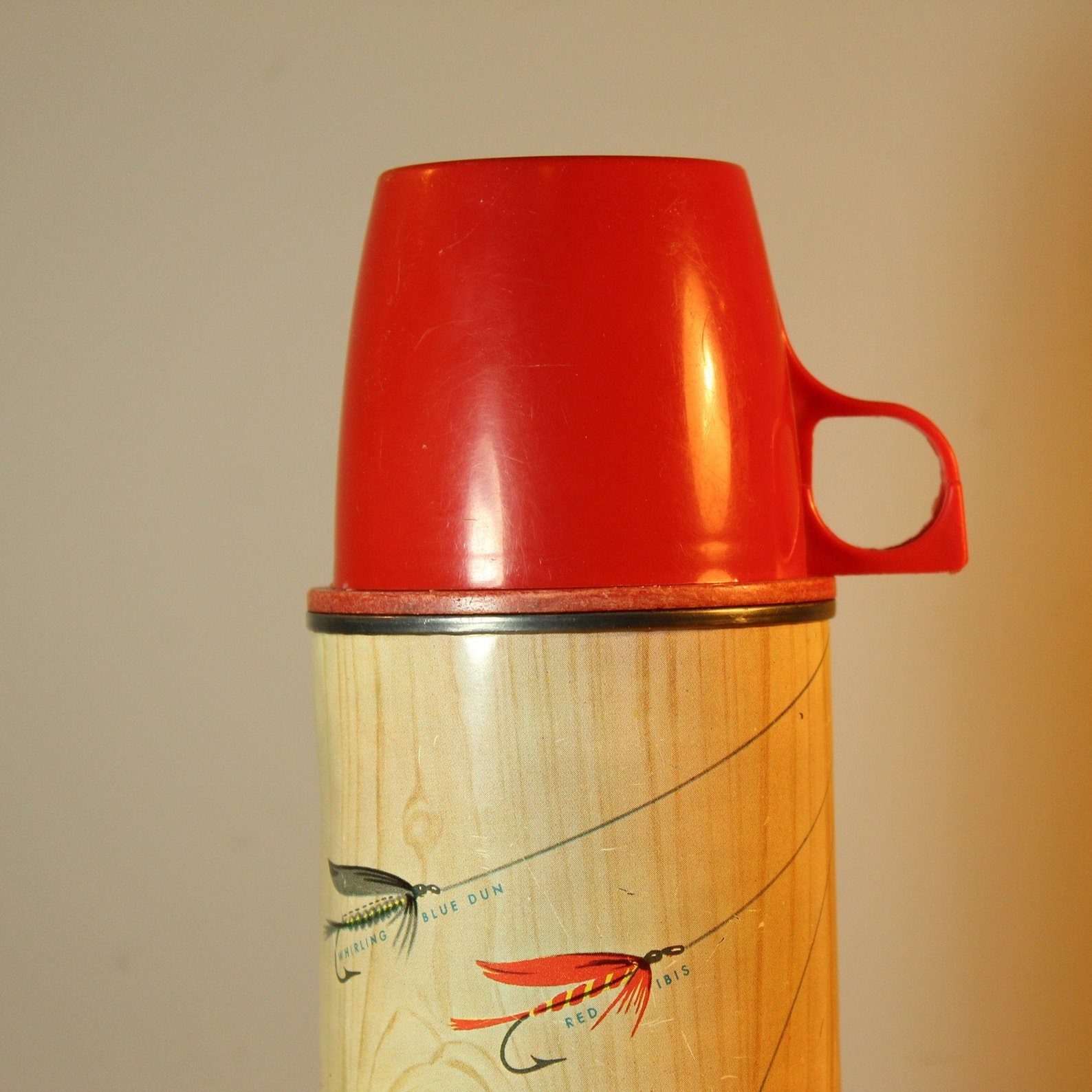 Vintage Fly Fishing Design THERMOS Brand Vacumm Bottle Etsy