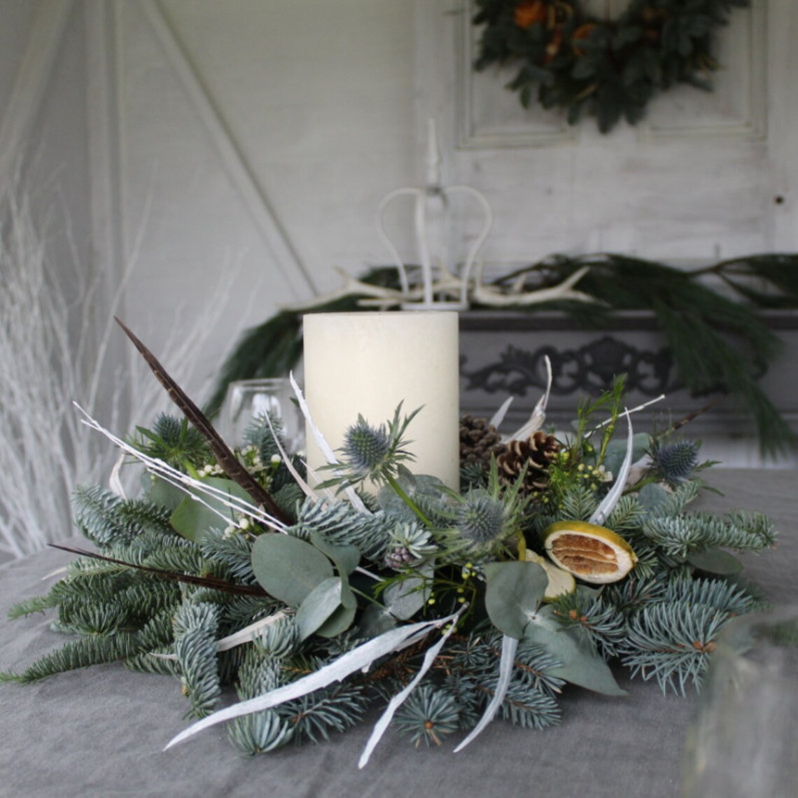 Christmas Table Arrangement Workshop at Home  Etsy