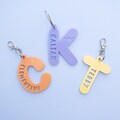 Personalised Pastel Acrylic Letter Bag Tag | School | Kids | Name Accessory | Custom Backpack product logo