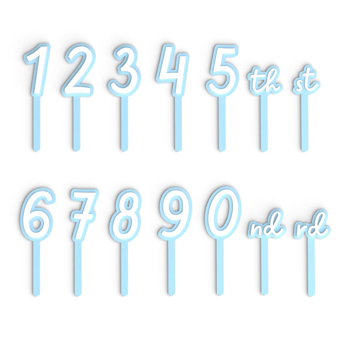 Cake Topper Numbers | Birthday Cake Charm | Party Topper | Free ...
