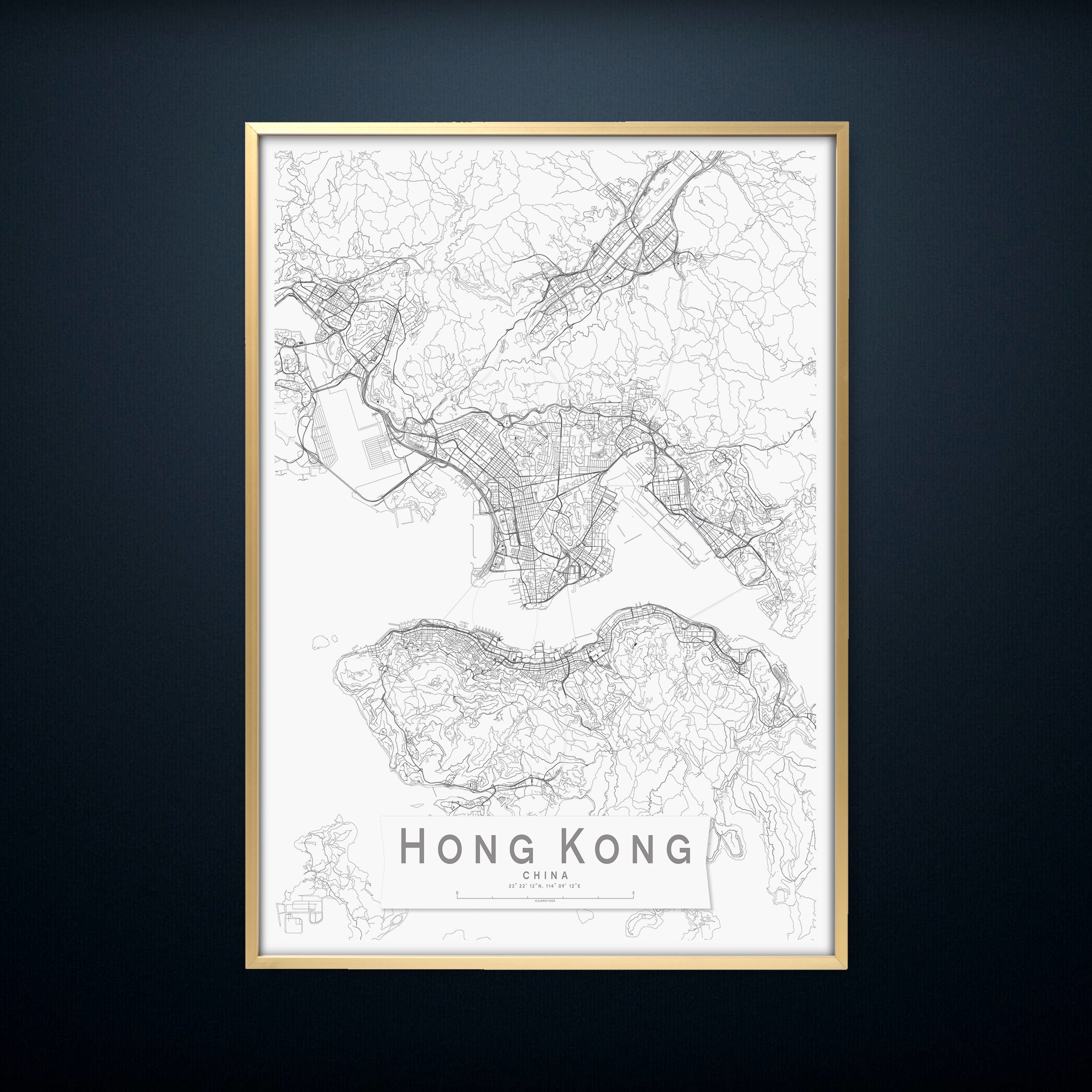 Hong Kong Wall Art Hong Kong Artwork Hong Kong Skyline Hong Kong China