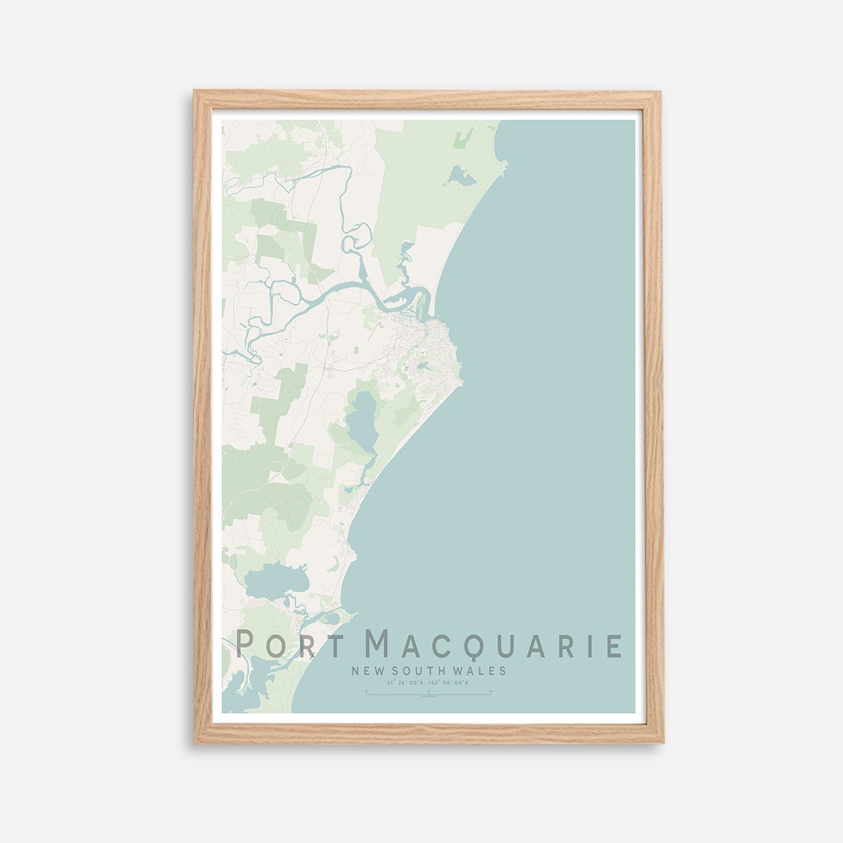 Port Macquarie Street Map Port Macquarie City Street Map Print Nsw Wall Art Poster | Etsy India