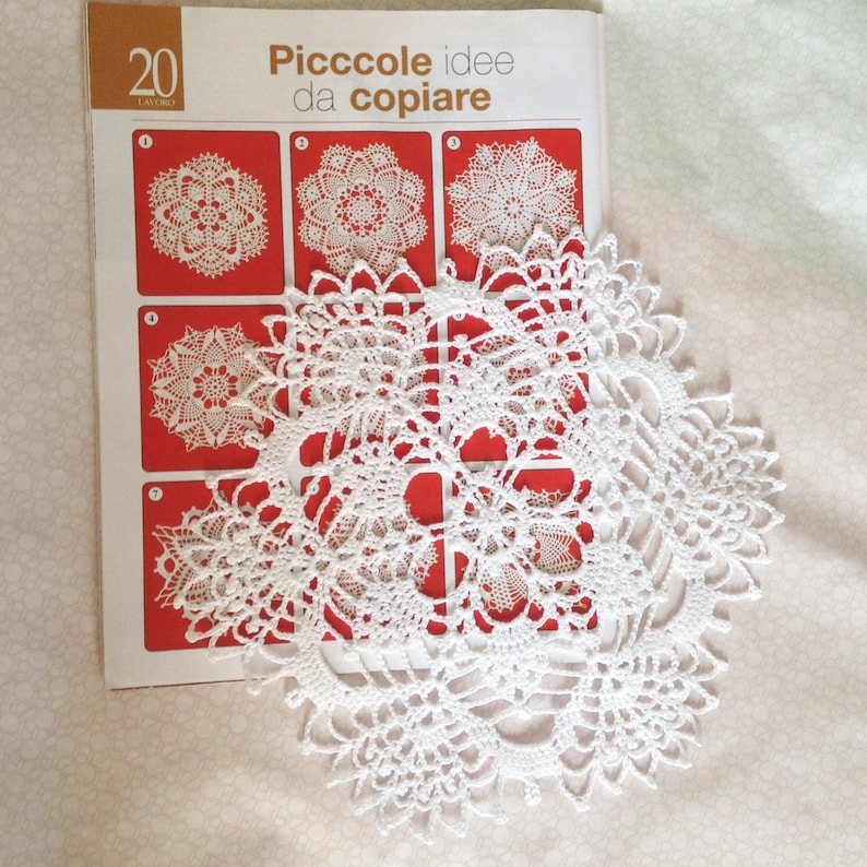Doily Bellissima1 Table decoration Home decor,Lace doily White Doily crochet Handmade For housewares Crochet doily White doily cotton