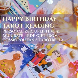 Lecture de tarot d'anniversaire - Personnalisée, édifiante et précise - Cadeau PDF de Cosmopolitan's Tarotbella