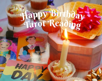 HAPPY BIRTHDAY tarot reading by Kerry Ward Tarotbella, tarot deck creator and columnist