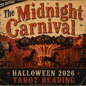 Halloween Tarot Reading | Midnight Carnival Psychic PDF (Limited Edition 2026)