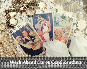 WEEK AHEAD tarot reading by Tarotbella- with Cosmopolitan's tarot columnist, online tarot reading via email/pdf