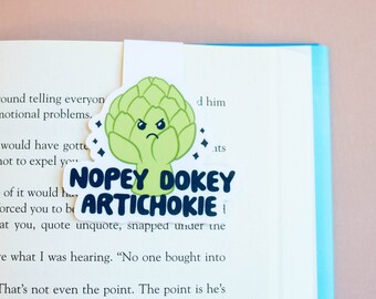 Artichokie Magnetic Bookmark | Handmade Bookmarks | Bookish Gift | Gifts for Readers | Vegetable Lover | Artichoke Bookmark