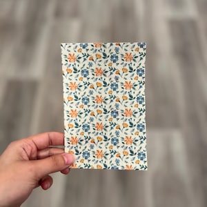 Blue&Orange Flowers Tubie Tape | NG Tube Tape | Feeding Tube | Oxygen | Central Line | Medical Tape