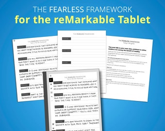 reMarkable Template for Blog Post Writing | Easy blogging tutorial | Fill in the blanks for quick, quality blog content