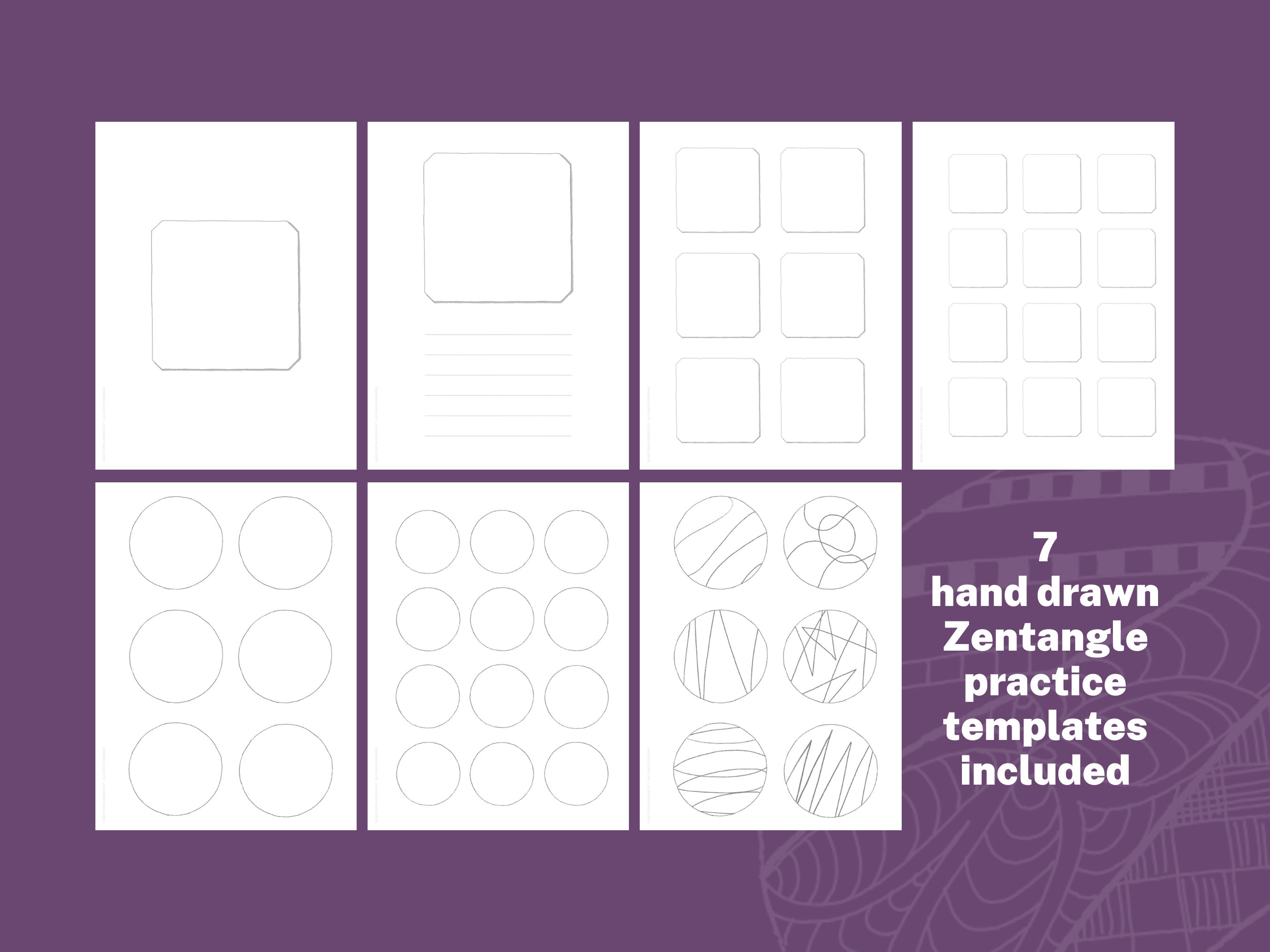 Practice Workbook for Pattern Drawing PNG Templates AND Pdfs for ...